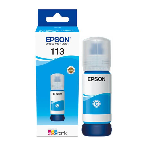 Epson 113 EcoTank Оригинален цианов мастилен резервоар
