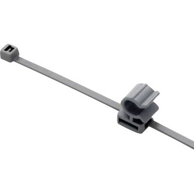 Kábelkötegelő kábeltartóval 150 x 3,6 mm, fekete, 1 db, HellermannTyton 156-00013 T30ROC2A (156-00013)