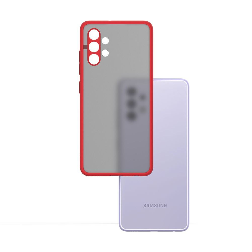 Cellect Samsung S23 Ultra műanyag tok piros-fekete (CEL-MATT-S23U-RBK) (CEL-MATT-S23U-RBK)