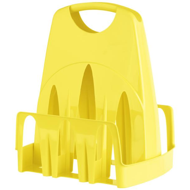 Pobeda Compani holder - sárga palack hordozó - műanyag tartó (8595694305590)