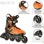 Rolki Nils Extreme NA14112 rekreacyjne pomarańczowe r. 40