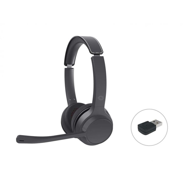 Conceptronic POLONA04BA Kopfhörer & Headset Verkabelt & Kabellos Kopfband Anrufe/Musik USB Typ-C Schwarz