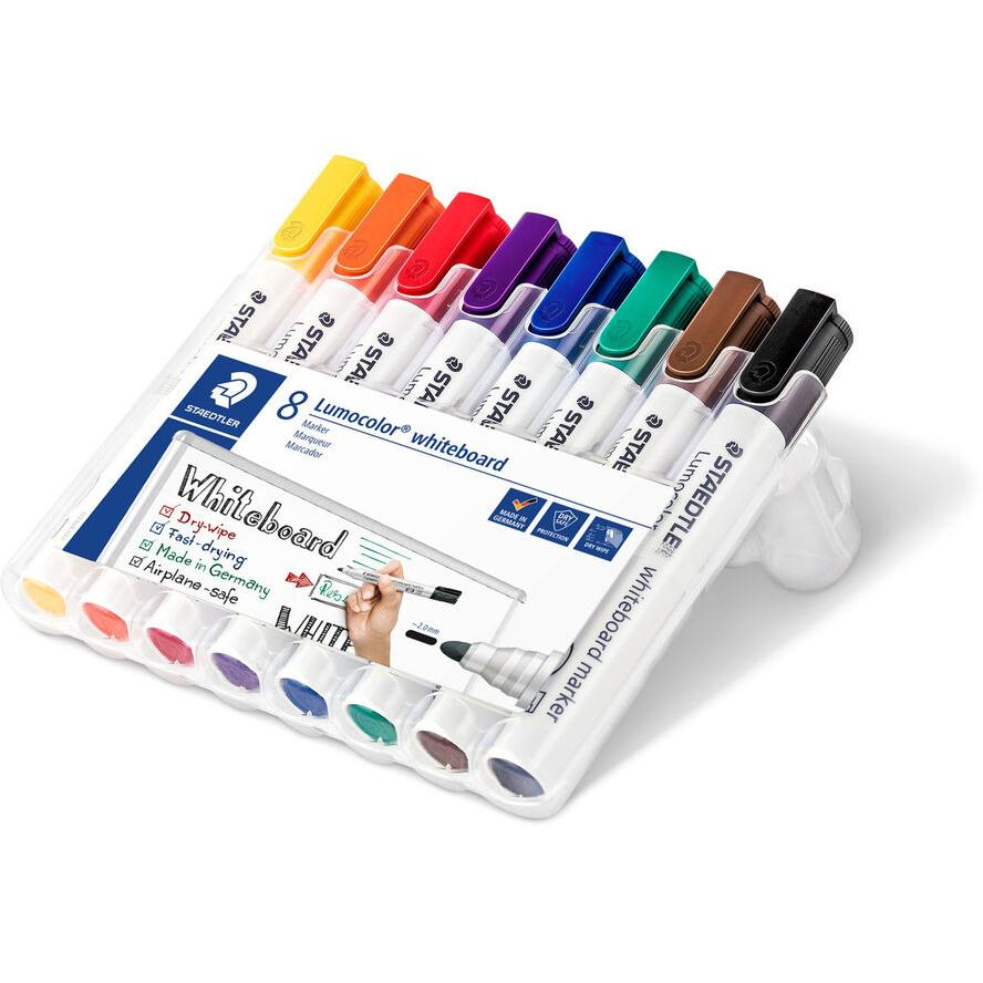 Staedtler Lumocolor 351 2mm Táblamarker készlet 8db - Vegyes (351 WP8)