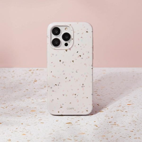 Калъф UNIQ Coehl Terrazzo за iPhone 14 Pro Max, Sandstone