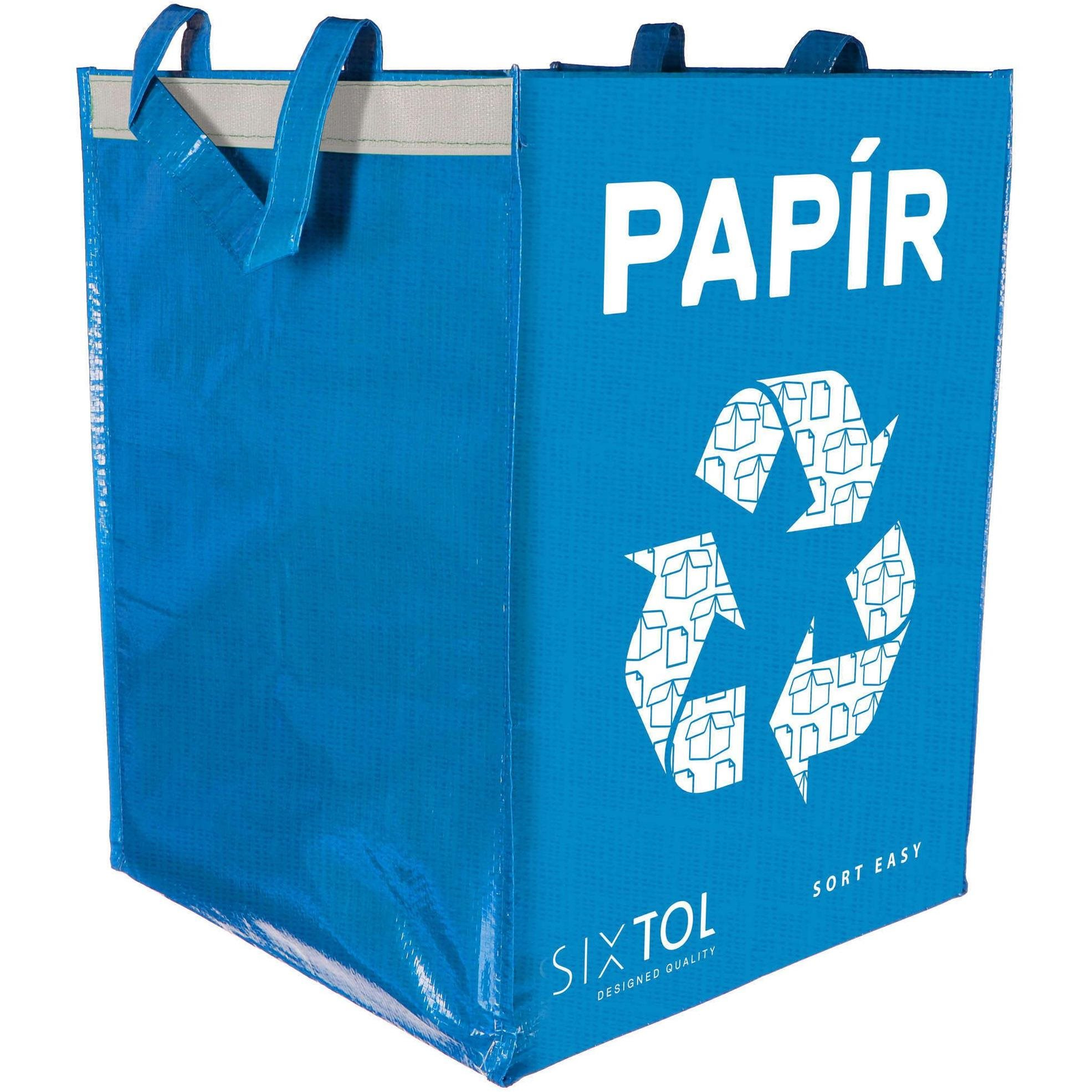 SIXTOL zsák szelektált hulladékhoz SORT EASY PAPÍR, 30 x 30 x 40 cm, 36 l (SX4204)