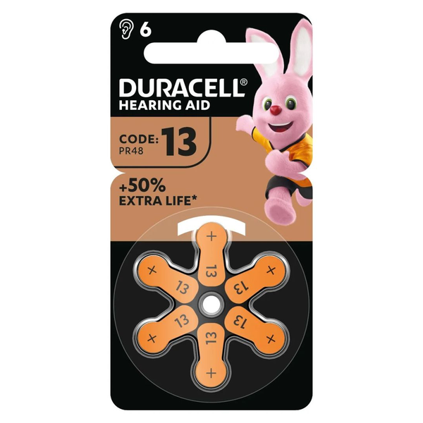 Duracell PR48 Hallókészülék Elem 6db/csomag