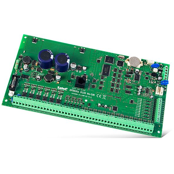 SATEL INTEGRA64PLUS 16 zónás/max. 64 zónáig bővíthető/EN 50131 Grade3/32 particiós/riasztó központ