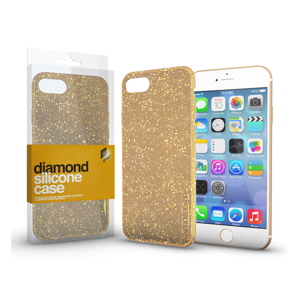 Xprotector Diamond Samsung Galaxy J4+ (2018) Szilikon Hátlap Tok - Arany (115687)