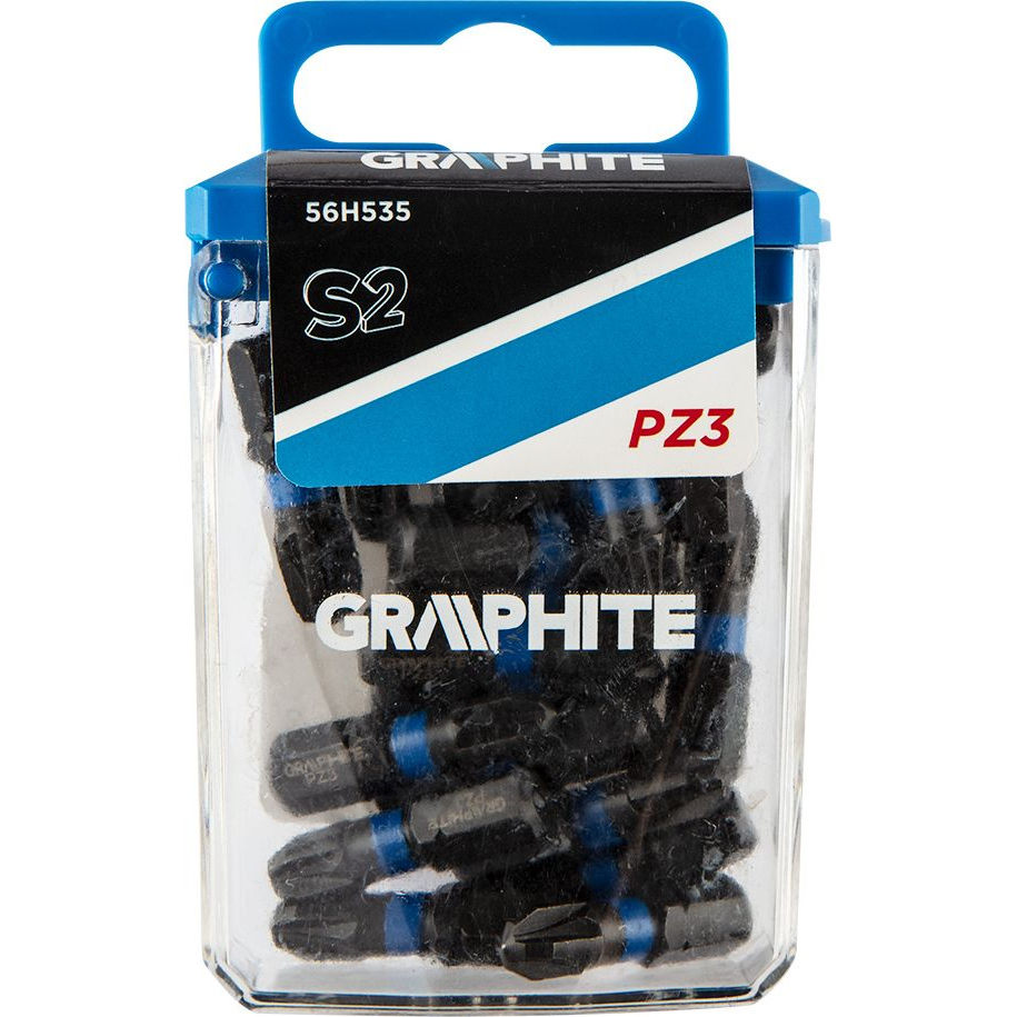GRAPHITE 56H535 Torziós Ütvecsavarozó Bit PZ3X25mm, 20db (56H535)