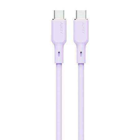 Aukey USB-C - USB-C kábel 100W 1m lavender (CB-SCC101 Lavender)