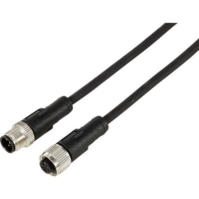 TRU COMPONENTS TC-12833004 Érzékelő-működtető hosszabbítóvezeték M12 Pólusszám: 5 Egyenes dugóról egyenes hüvelyre 5 m 1 db