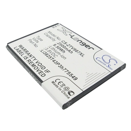 CAMERON SINO X-Longer ZTE Li3825T43P3h775549 utángyártott akkumulátor 2500mAh 3.8V