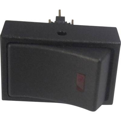 Billenőkapcsoló R13-207L-SQ, piros, 12VDC, Tru Componets (1587813)