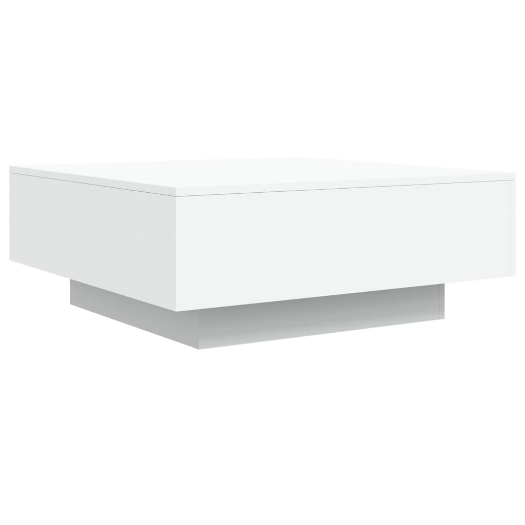 fehér forgácslap dohányzóasztal 80 x 80 x 31 cm (836581)
