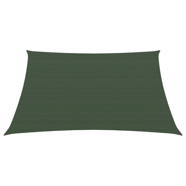 sötétzöld HDPE napvitorla 160 g/m² 2 x 2 m