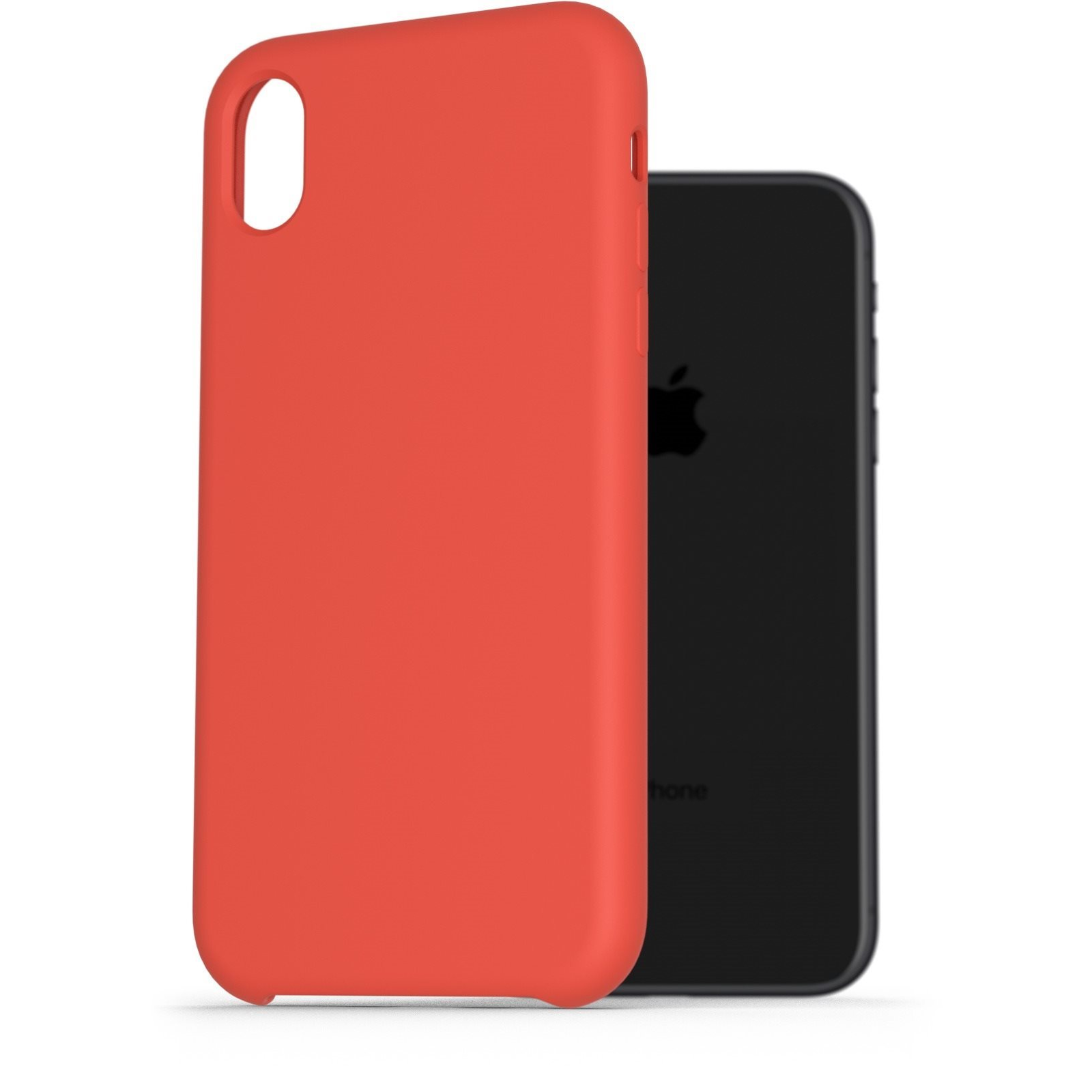 AlzaGuard Premium Liquid Silicone Case iPhone Xr piros tok (AGD-PCS0003R)