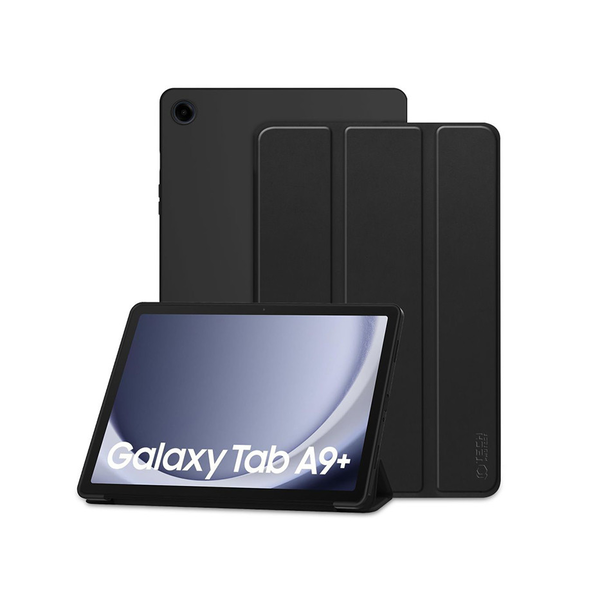 Samsung X210/X215/X216 Galaxy Tab A9+ 11.0 tablet tok (Smart Case) on/off       funkcióval - Tech-Protect - fekete (ECO csomagolás)
