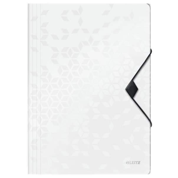 Leitz WOW gumis mappa fehér (45990001) (leitz45990001)