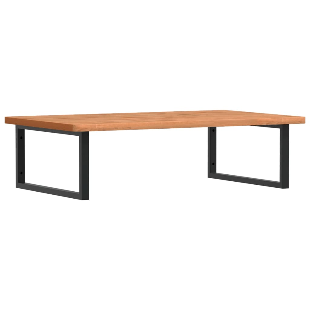 acél és tömör bükkfa falra szerelhető mosdópolc (3302525)