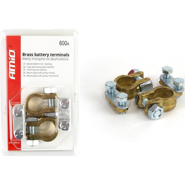 Avto klema standard v kompletu 2kos 12V + ; 600A