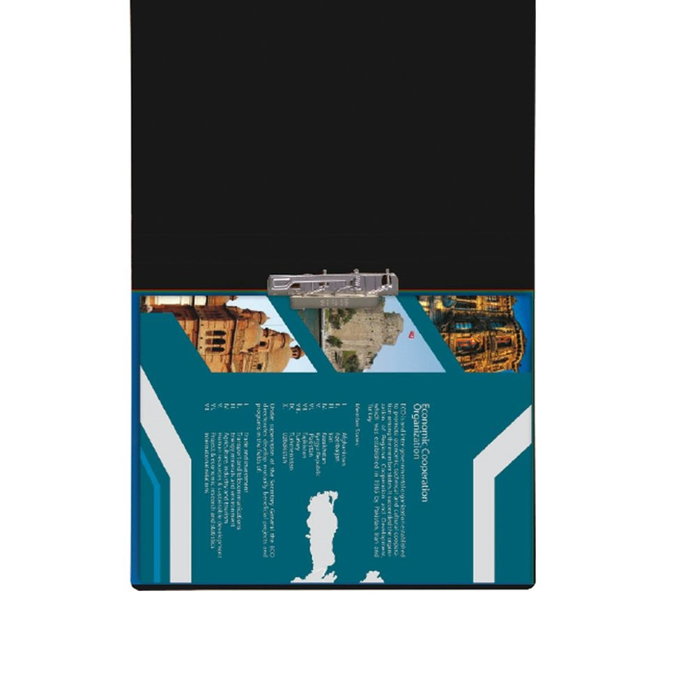 Plastweld PVC A3 villámzáras mappa - Fekete (62-010-0341)