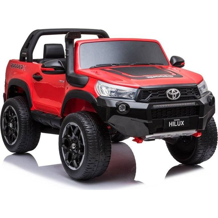 Toyota Hilux Lakk Piros 12V Elektromos 2 Személyes Kisautó 4 Db 45Wmotorral Kulcsos Indítással Szülői Távirányítóval 7647 (7647)