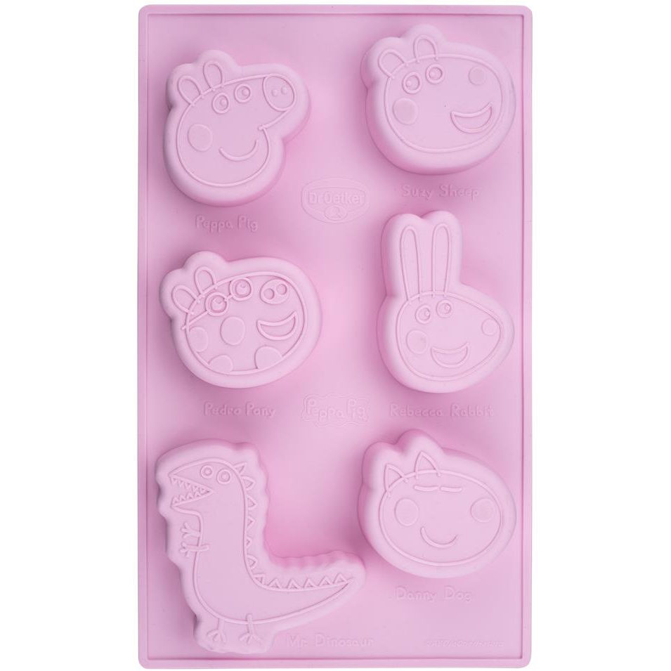 Dr. Oetker Mini tortaforma "Peppa malac" 29 × 17,5 × 2,5 cm 6 × 60 ml (2951)