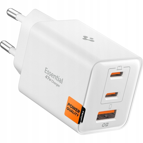 Síťová nabíječka Spigen EE473EU GaN 47W USB-C PD 3.0 USB-A univerzální