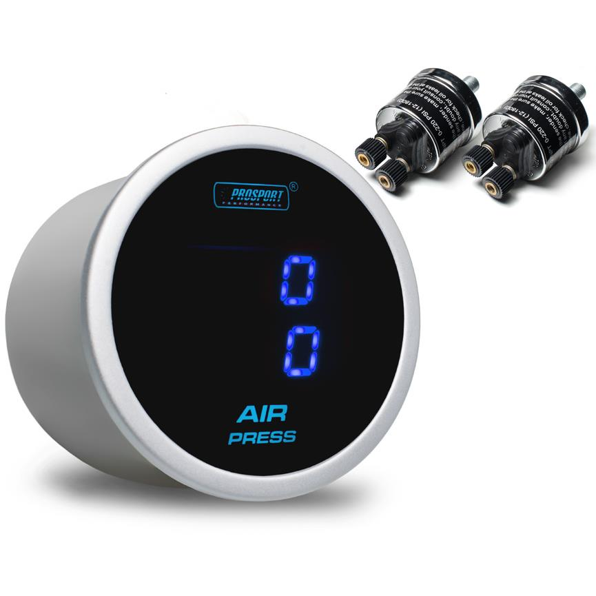 Prosport Performance Dual sorozatú kiegészítő ébresztőóra, kék háttérvilágítás, membrán típusú érzék (PSDAPLCD-BL-BAR)