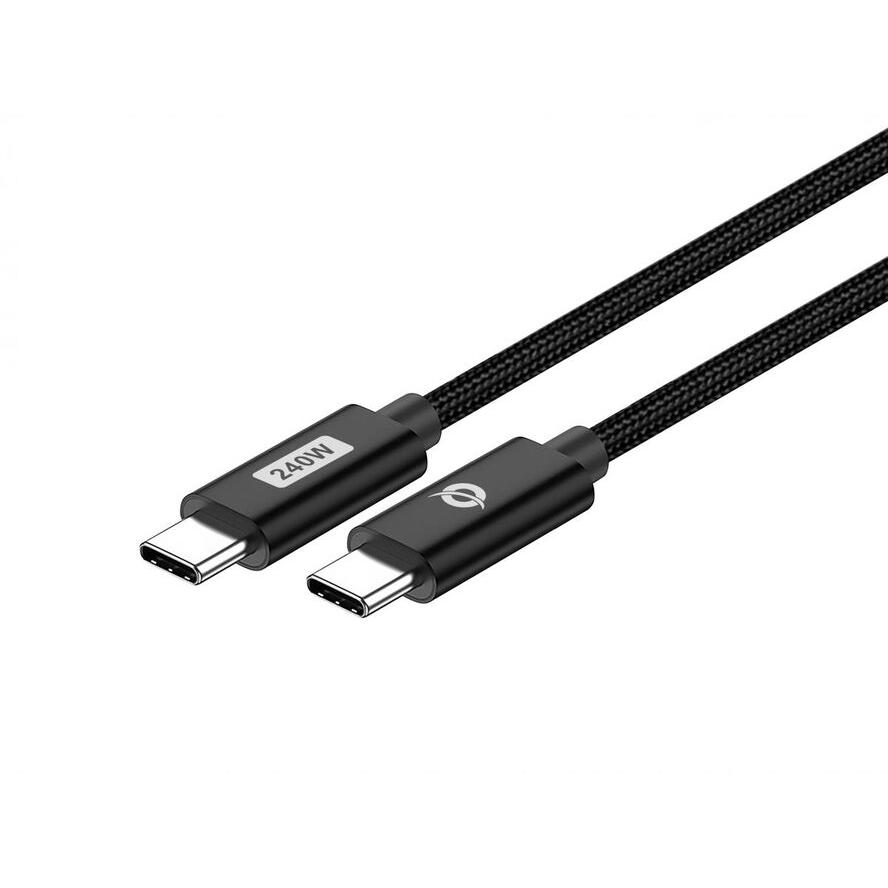 Conceptronic ETTA03B12 USB kábel USB 2.0 1,2 M USB C Fekete (ETTA03B12)
