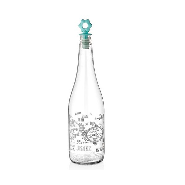 IRIS Retro üveg palack 1.000ml, fehér vagy fekete színű HN-1745 (HN-1745)