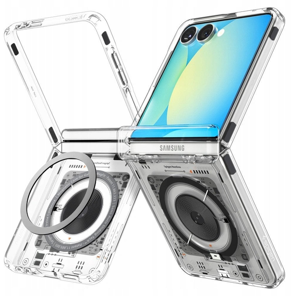 SPIGEN Ultra Hybrid Pro Neo One MagFit tok Samsung Galaxy Z Flip7 átlátszó