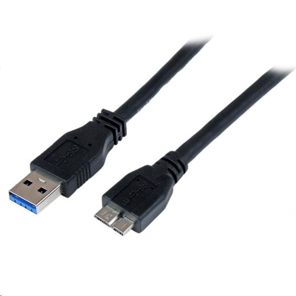 StarTech.com USB3CAUB1M USB кабел 1 м USB 3.2 Gen 1 (3.1 Gen 1) USB A Micro-USB B Черен