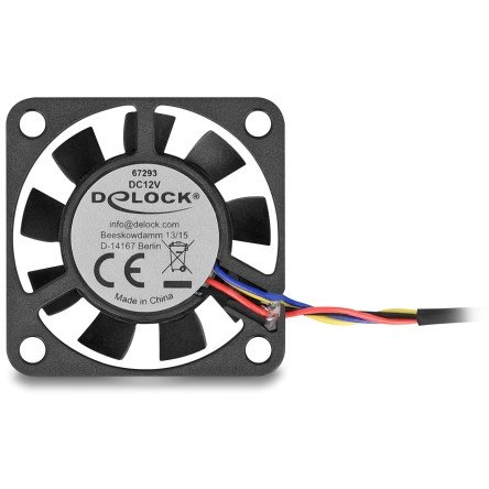 DELOCK Axiallufter 12 V DC 40 x 40 x 10mm schwarz