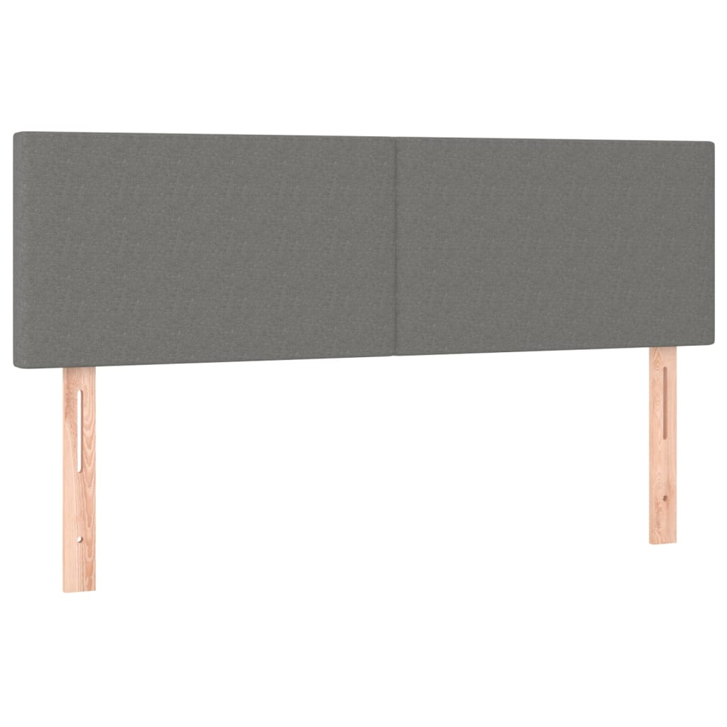 2 db sötétszürke szövet fejtámla 72 x 5 x 78/88 cm (345785)
