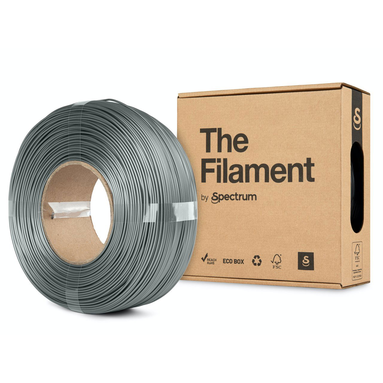 The Filament ReFill PETG 1,75mm Silver Aluminium 1kg (TF-24062)