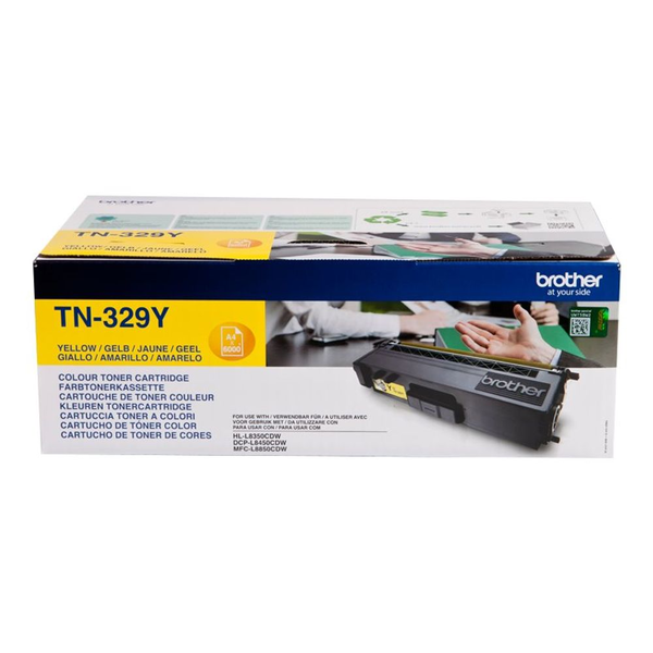 Brother TN-329YTWIN tonerpatron 2 stk Original Gul