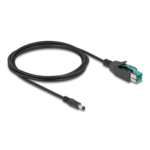 Kabel PoweredUSB 12V samec na DC 5,5x2,5mm samec 2m Delock 80496
