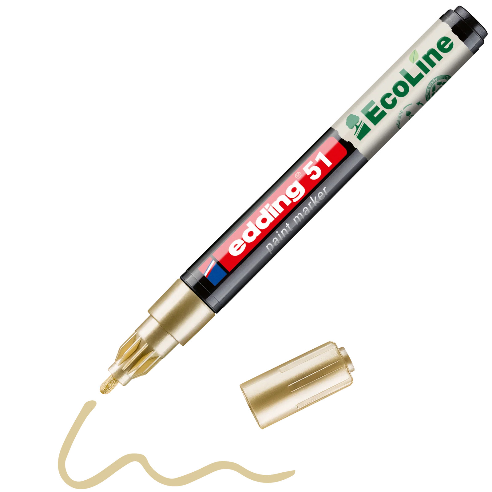 Edding 51 EcoLine 1-2mm Lakkmarker - Arany (4-51-053)