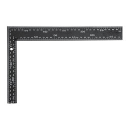 VOREL asztalos derékszög 300 x 200 mm fekete (18201)