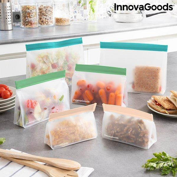 Set De Bolsas Reutilizables Herméticas Zags Innovagoods 6 Unidades