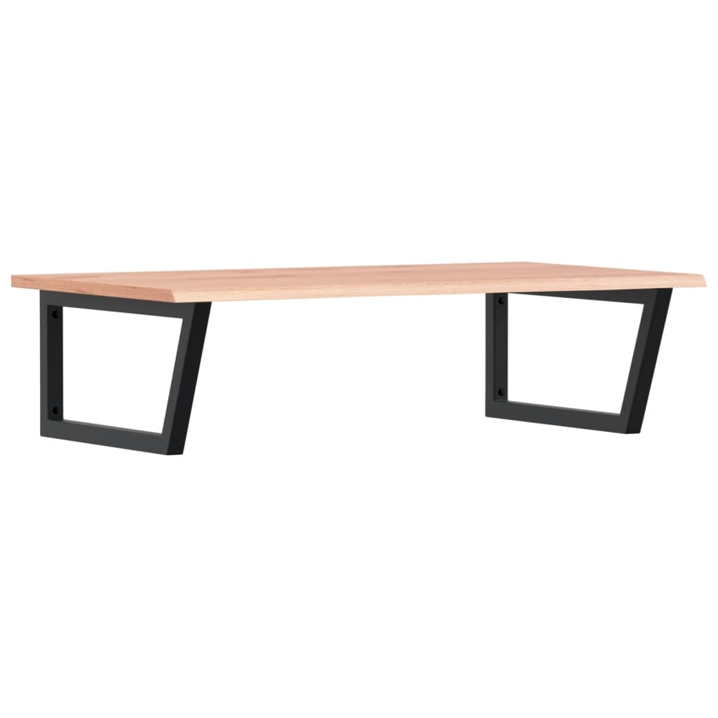 acél és tömör tölgyfa falra szerelhető mosdópolc (3302651)