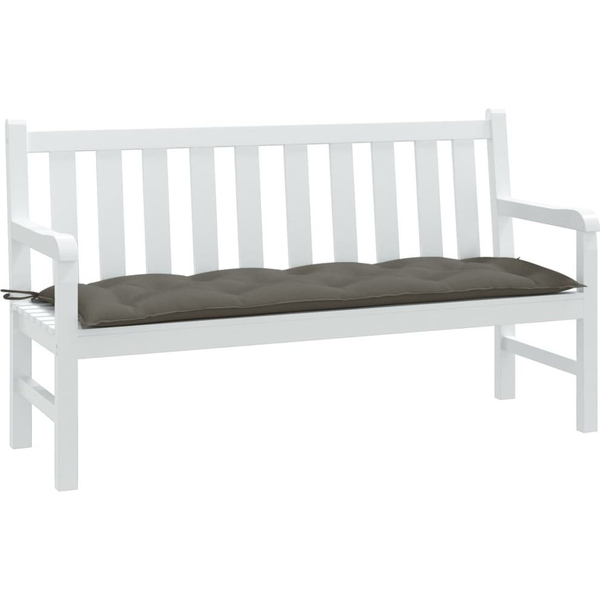 melange sötétszürke szövet kerti padpárna 150 x 50 x 7 cm