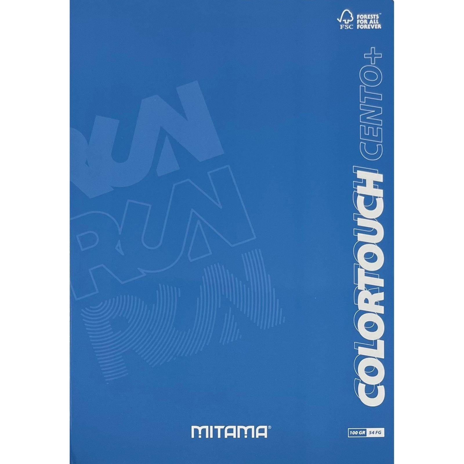 MITAMA A4, vonalas, margós, 52+2 lapos, kék (62176-90148)