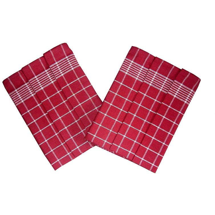 Svitap Towels Pozitiv Egyptian cotton 50×70 cm burgundy/white 3 pcs (040500-01NEGATITA)