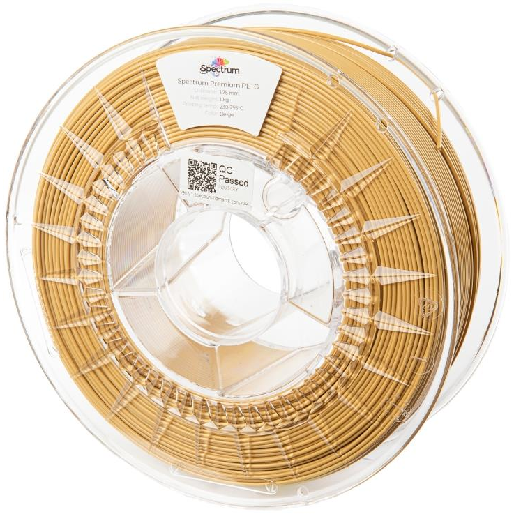 Spectrum 3D nyomtatószál, Premium PET-G, 1,75 mm, Beige, 1 kg (80599)