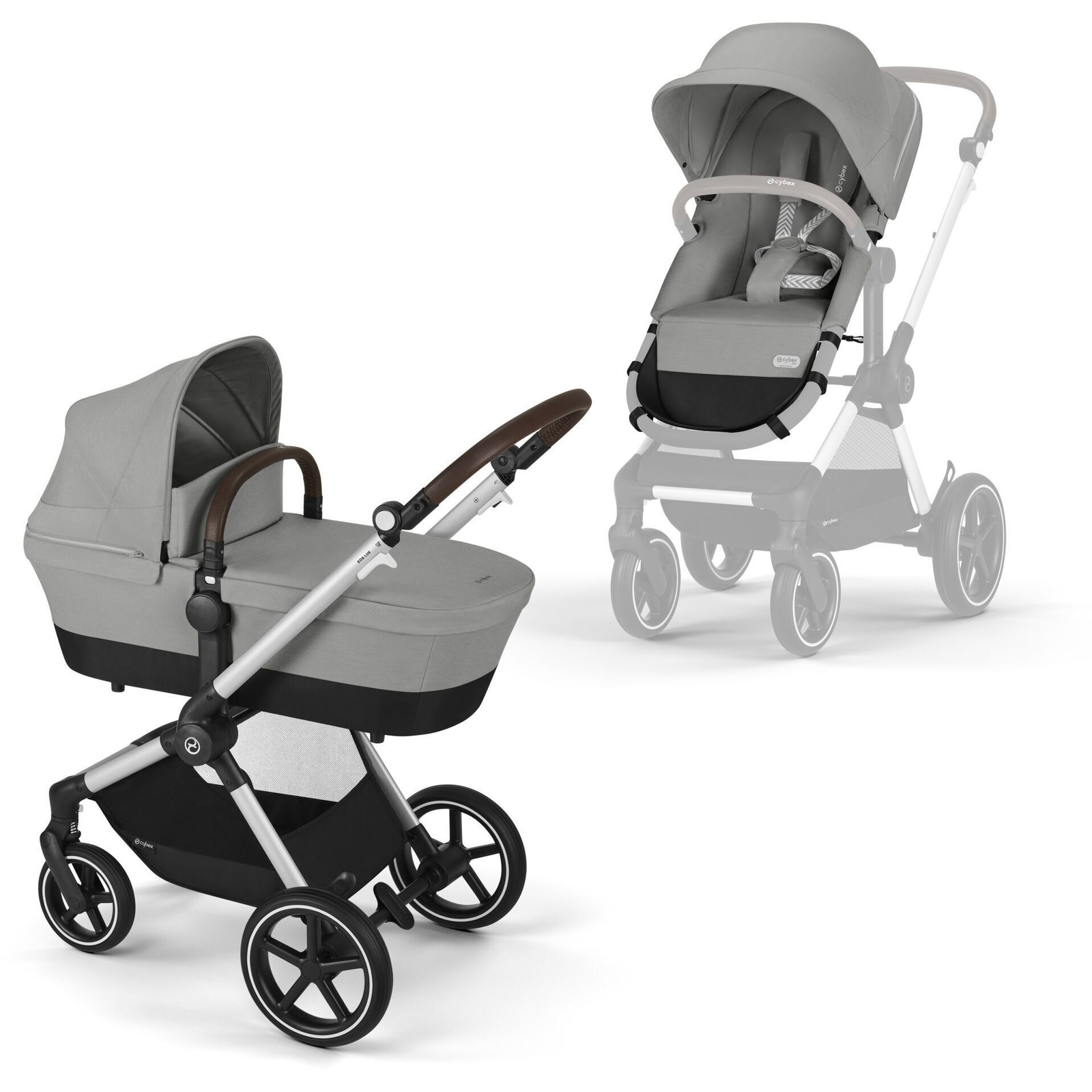 Cybex Eos Lux SLV Stone Grey / mid grey (4063846477968)