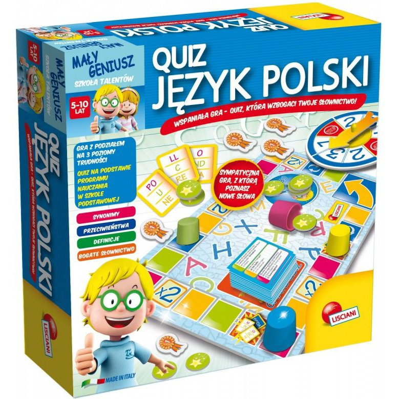 Lisciani Mały Geniusz Quiz - Lengyel Nyelv Társasjáték (GXP-561781)
