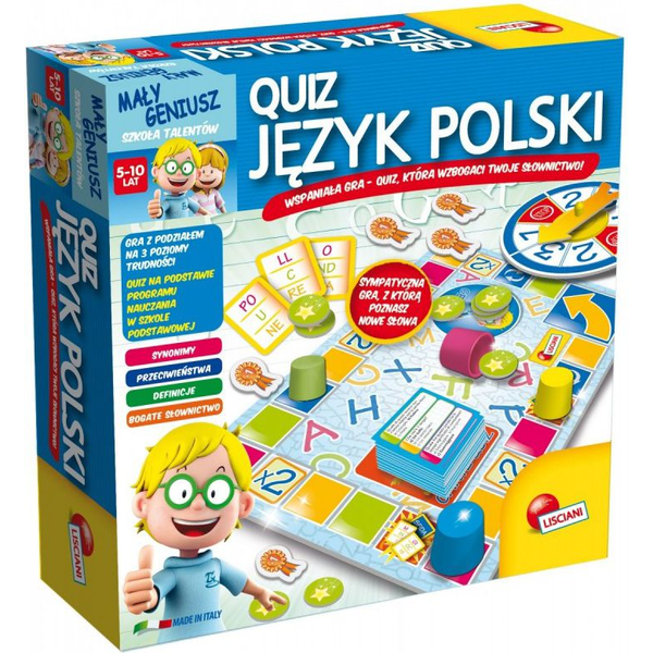 Lisciani Mały Geniusz Quiz - Lengyel Nyelv Társasjáték