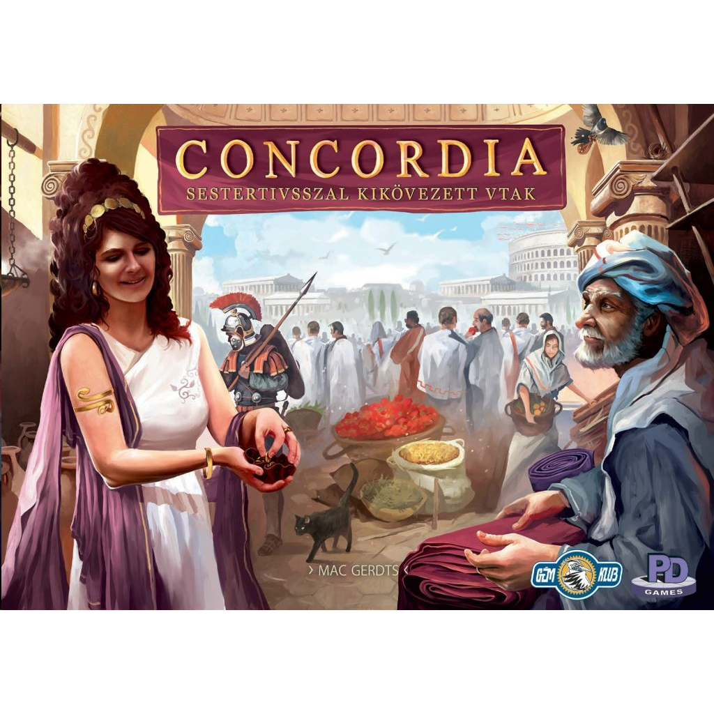 PD-Verlag Concordia: Sestertiusszal kikövezett utak társasjáték (PDV10001) (PDV10001)